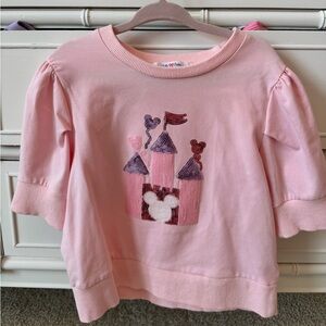 Lulu Bebe Pink Castle Minnie Kids Shirt